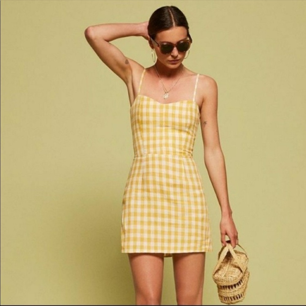 NWT Reformation Audrey Linen Dress